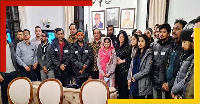 Bangladeshi sailors rescued and returned their country