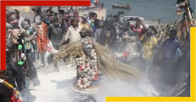varanasi holi is played with the ashes of the cheetah