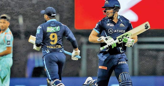 Gujarat won the match by 6 wickets