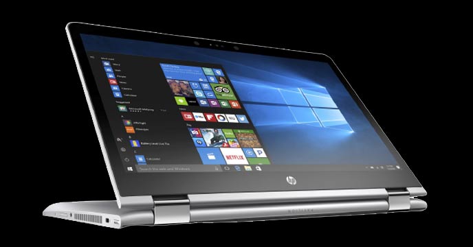 HP foldable laptop