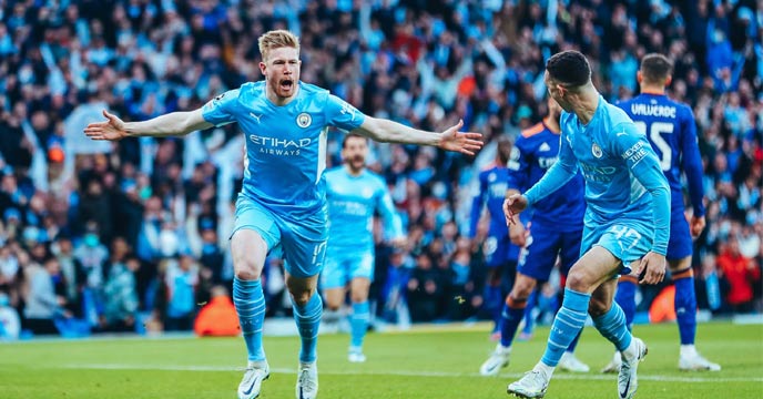 Man City edge past Real madrid in seven goal thriller