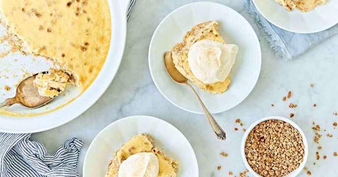 Learn the Nuts flour pudding recipe