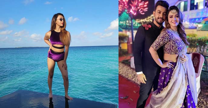 Bonny sengupta and koushani mukherjee at Maldives to celebrate birthday