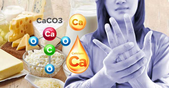 Lack of calcium in the body