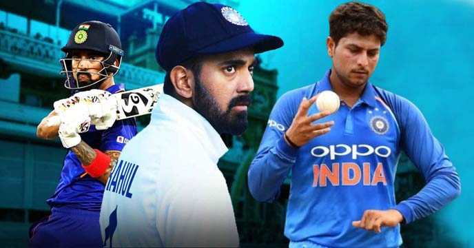 Team India cricketers Lokesh Rahul and Kuldeep Yadav