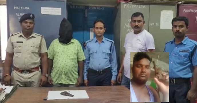 Malda Tmc leader with pistol photo gets viral