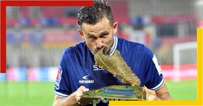 ISL Golden Boot winner Nerijus Valskis