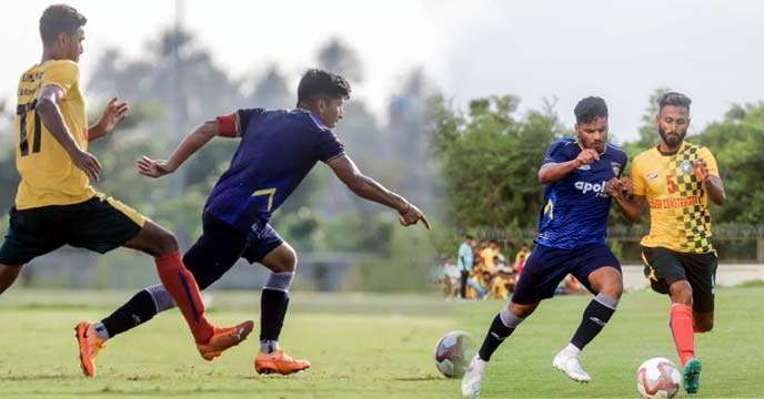 Chennaiyin FC practice match against Kidderpore SC