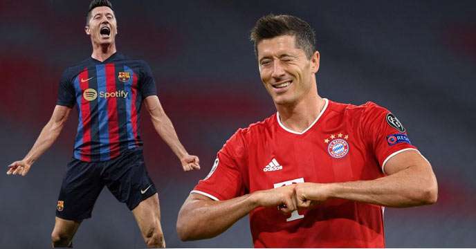 Robert Lewandowski joined FC Barcelona