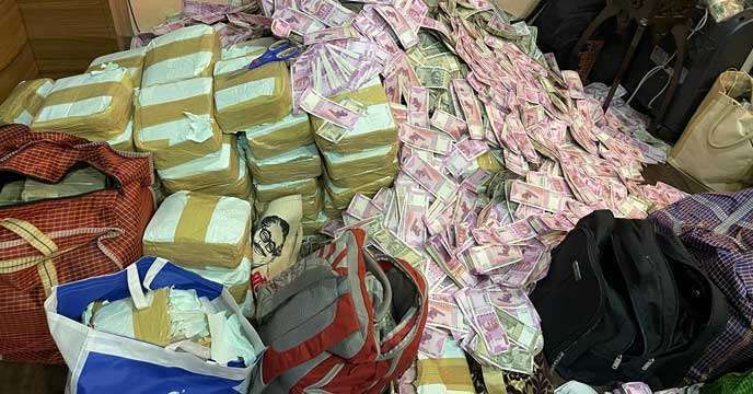 'Mujibur Rahman stamp' money bag at home of minister Partha Chatterjee-closer Arpita Mukherjee