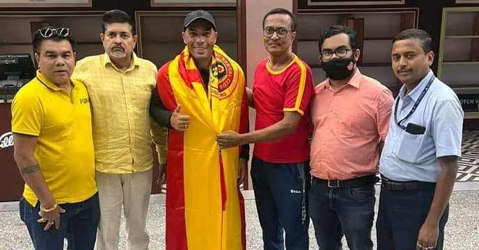 Alex Lima arrived in Kolkata