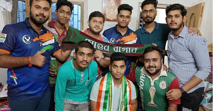 Mohun Bagan fan club tribute to achintya Sheuli