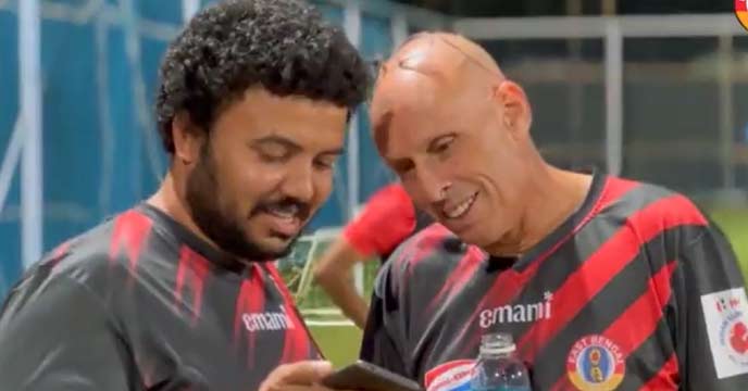 moment of excitement of East Bengal players around the World Cup match is viral