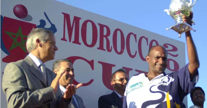 Along with football Morocco also plays cricket