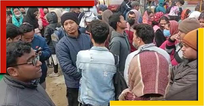 Protest movement at Tripura Chief Minister's house demanding jobs