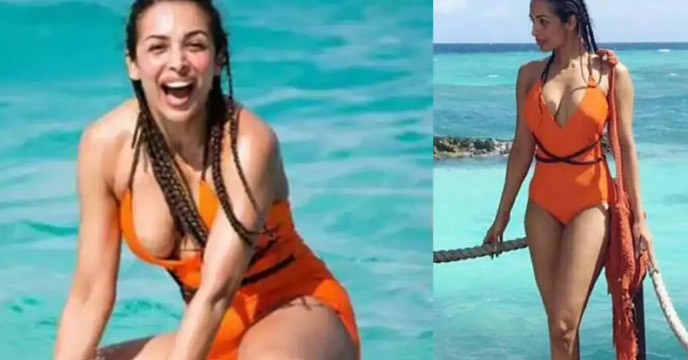 Hot look of bollywood divas rocking screen in orange bikini