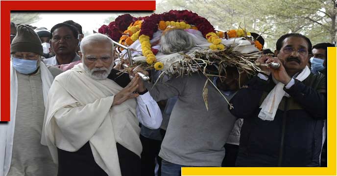 Modi's mother death changes all program