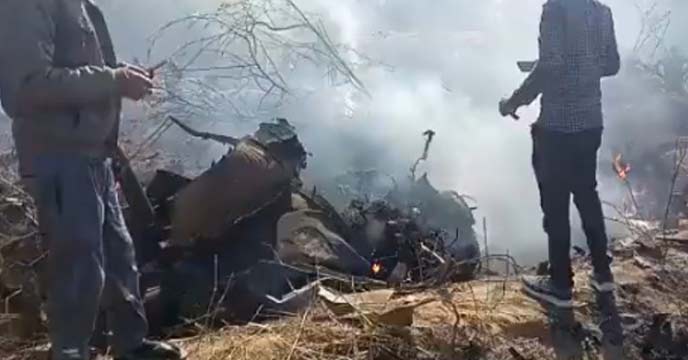 Army fighter jet crashed in Bharatpur