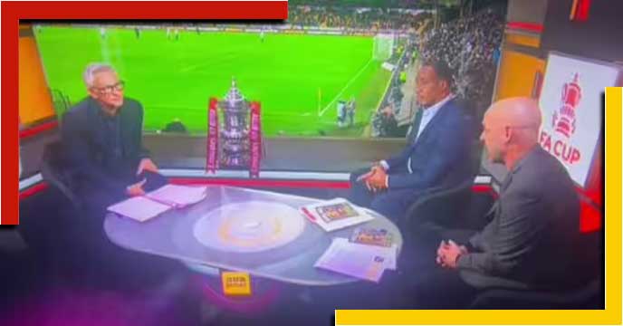 Pornographic sound played in studio during coverage of football match