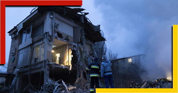 Russian missile attack in Ukraine