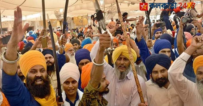 Punjab Supporters of Waris Punjab De Chief Amritpal Singh
