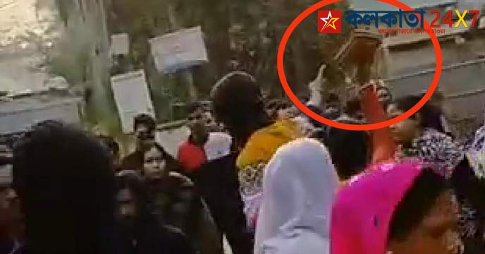 Tripura Election 2023: Women beat shoes of vote looters