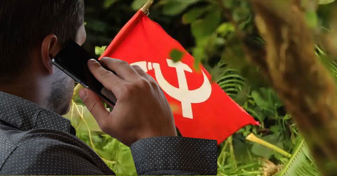 mobile talking man