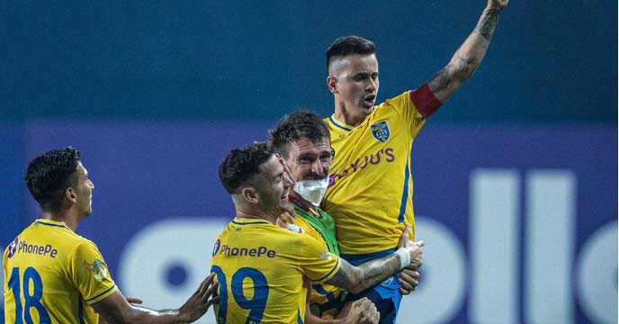 Greg Stewart and Adrian Luna in Action for East Bengal Football Club