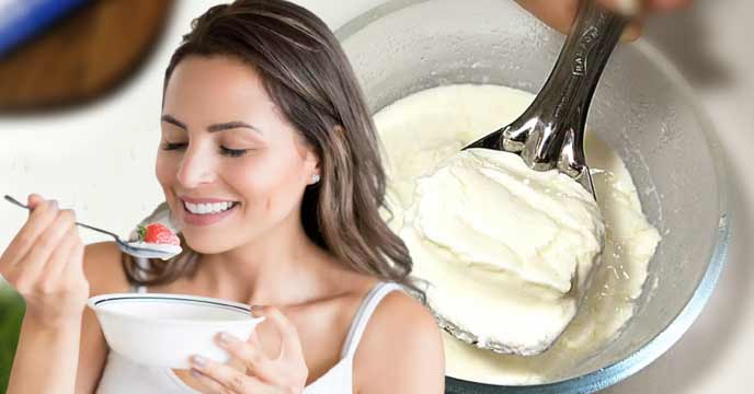 Glass of Tok Doi - The Traditional Bengali Yogurt Drink with Health Benefits