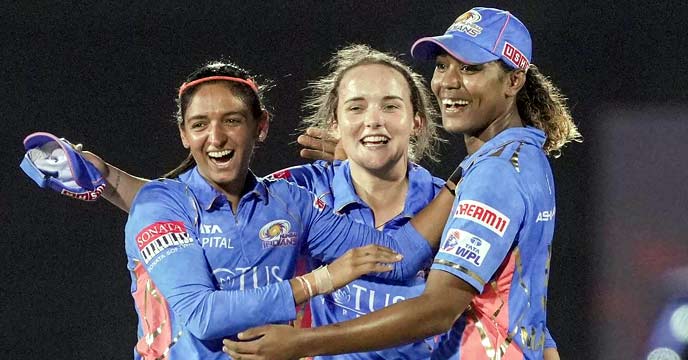 Mumbai Indians Celebrate Winning the WPL Finals