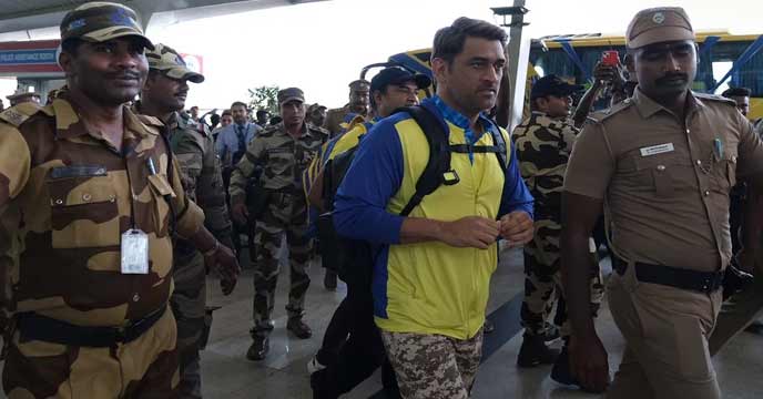 MS Dhoni IPL - Image of MS Dhoni, the former captain of the Indian cricket team, wearing a yellow Chennai Super Kings jersey and batting during an IPL match.