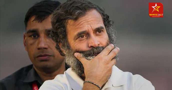 Rahul Gandhi addressing a public gathering