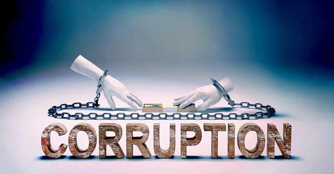 Graphic image illustrating employment fraud and corruption in Bangladesh