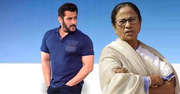 Salman Khan with the Chief Minister of West Bengal