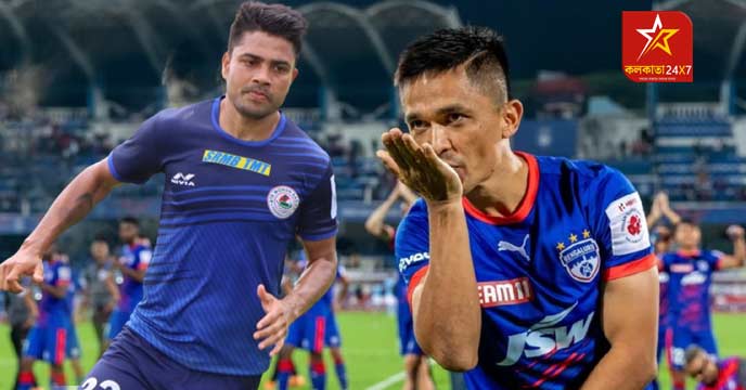 Sunil Chhetri and Prabir Das