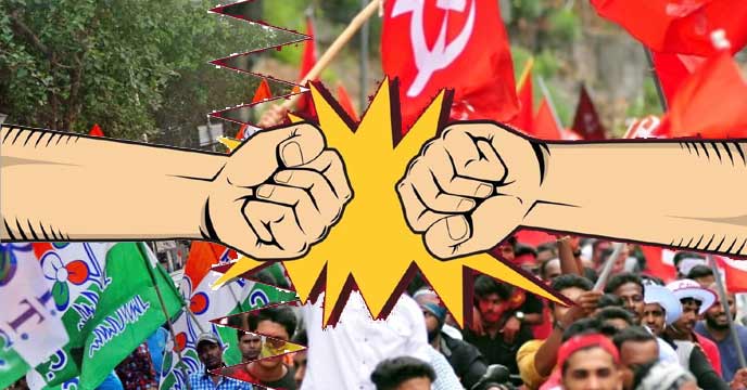 TMC and CPM Supporters Clash in Pingla Area of Paschim Medinipur