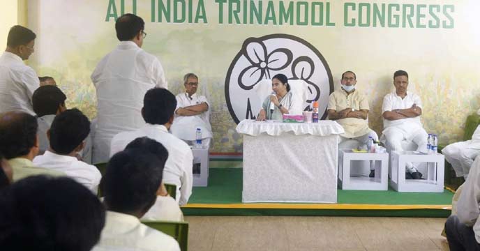 CM Mamata Banerjee addressing the media in Birbhum