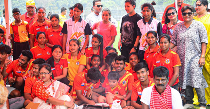 Decorated Bar Puja in East Bengal Club"