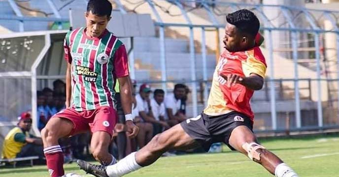 East Bengal FC vs. Mohun Bagan AC match in Reliance Development League