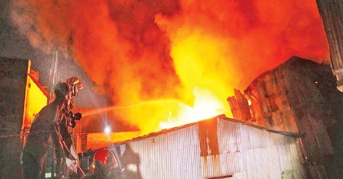 Devastating fire