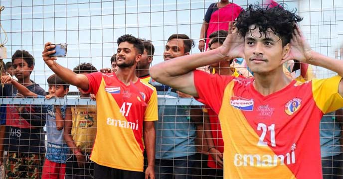 M Roshal and Kush Chhetry of East Bengal Football Team