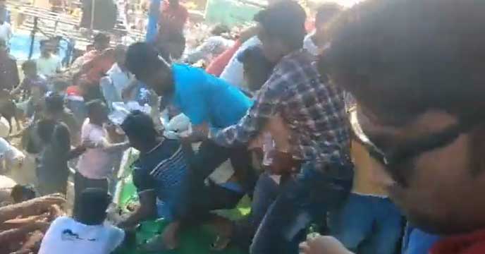 Participants in TMC's Sangyog Yatra