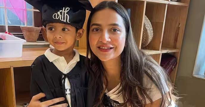 Subhashree Ganguly shares an adorable picture of her son Ivan.