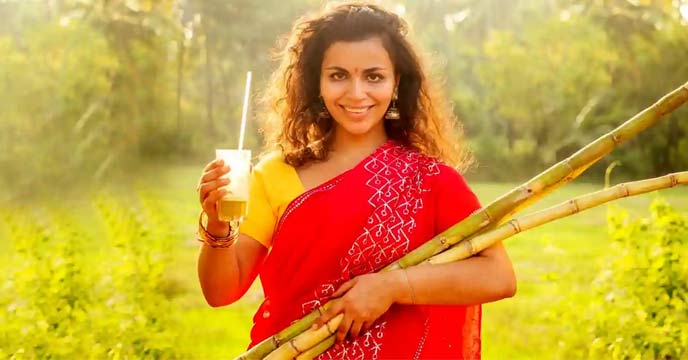 Refreshing and Nutritious Sugarcane Juice in India