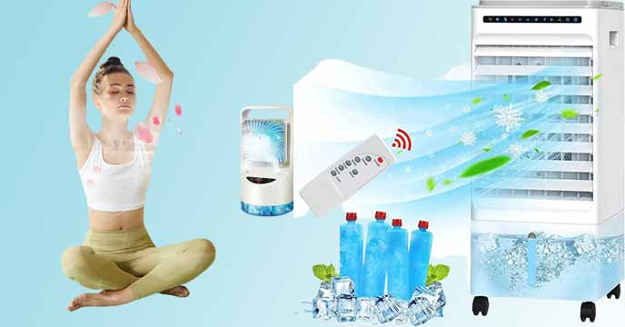 Stay cool with Laotazi portable air conditioner on Amazon for four hours without electricity