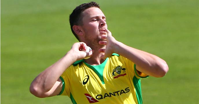 Australian cricketer Josh Hazlewood