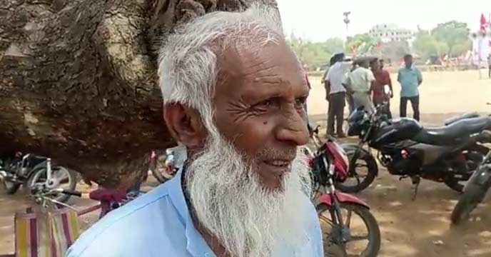 Rustam, Presumed Dead, Surprises at Left-Cong Rally by Cycling 15 Km in Scorching Heat!