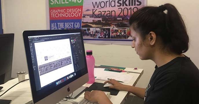 Graphic Designer india girl