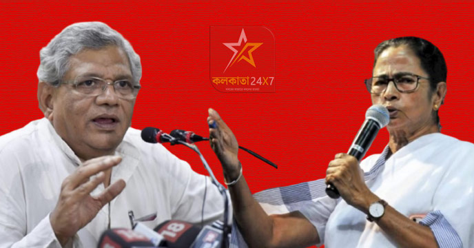 Mamata Banerjee and Sitaram Yechury