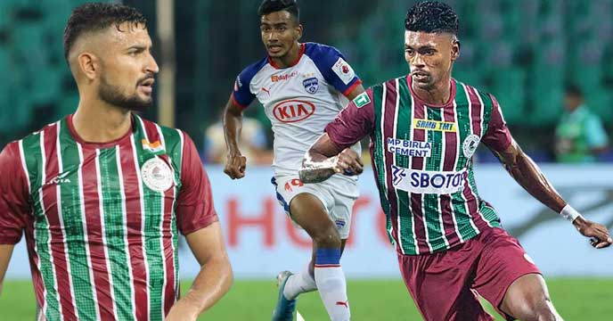 Mohun Bagan's Manvir Singh, Ashique Kuruniyan, and Liston Colaco